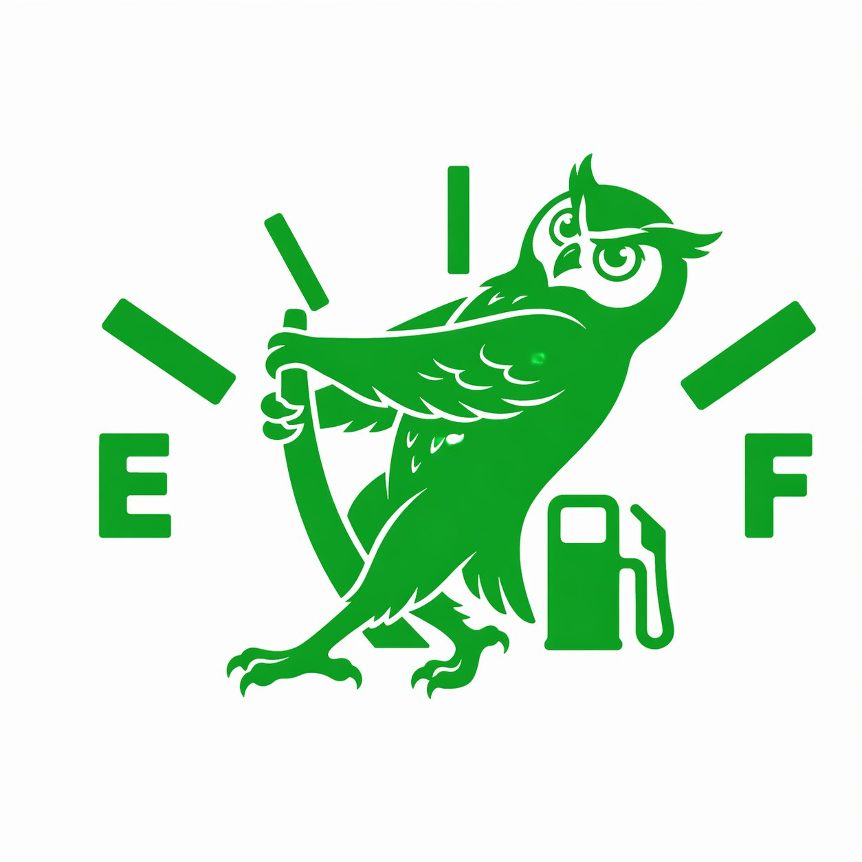 funny owl vinyl sticker