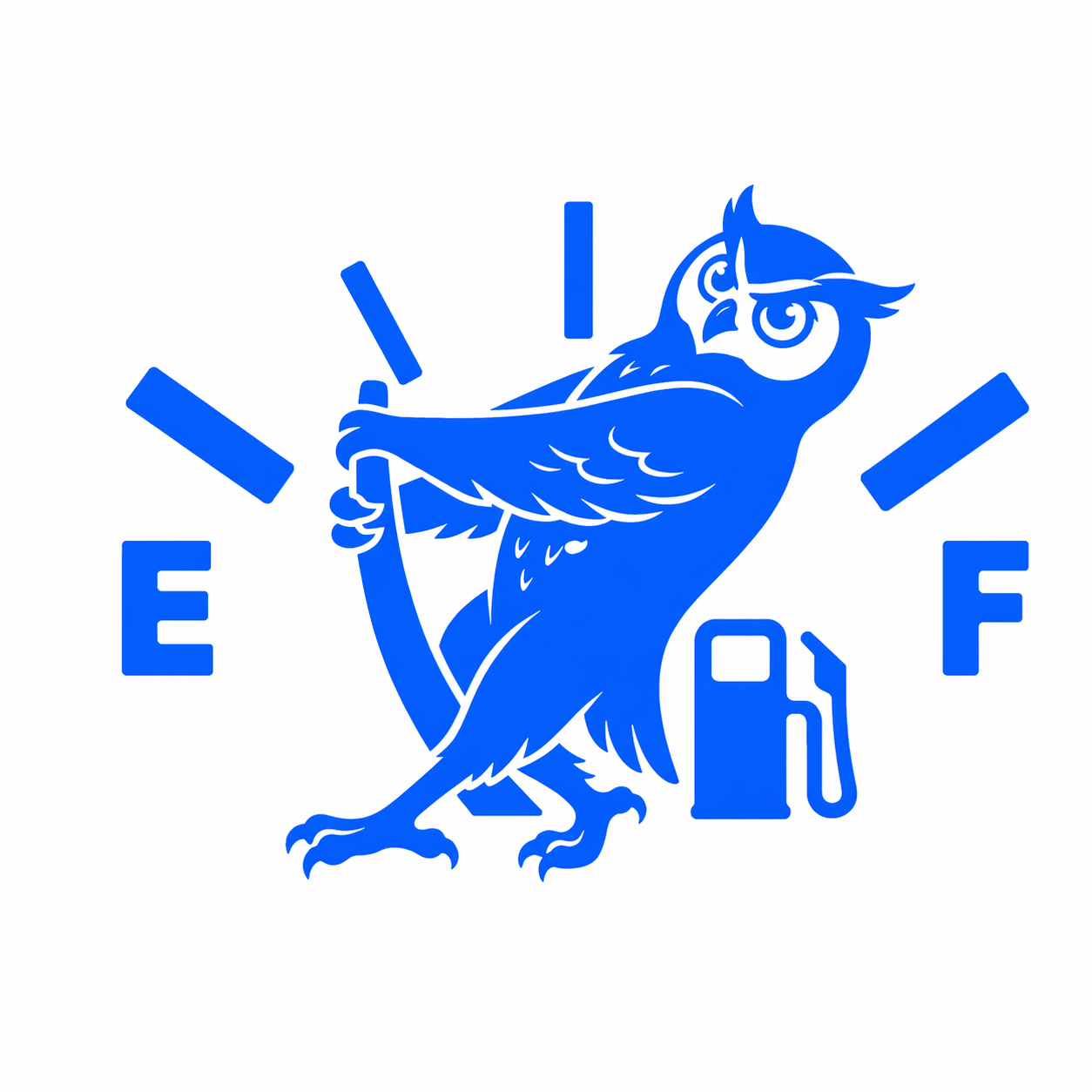 funny owl vinyl sticker